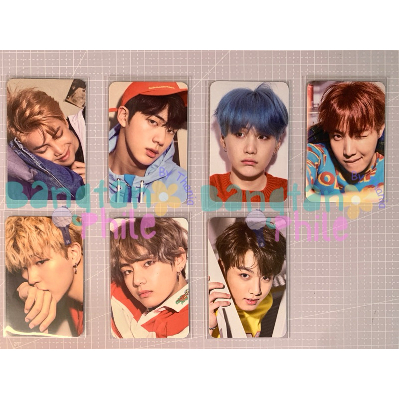 BTS OFFICIAL PHOTOCARD - Love Yourself HER Vinyl RM, Jin, Suga, J-Hope, Jimin, V, Jungkook