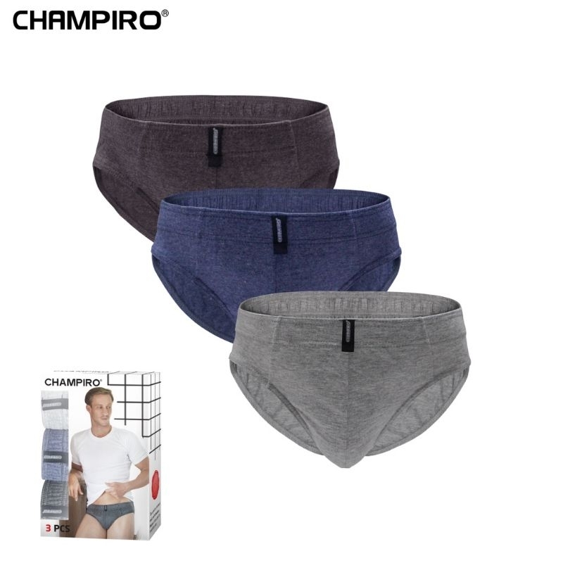 [ 3 Helai ] Celana Dalam Champiro Putih C.0312 S M L XL | CD Pria Champiro Putih | Celana Dalam Laki