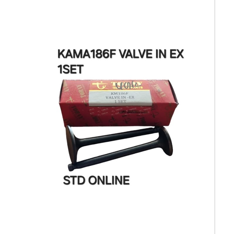 KAMA 186F VALVE IN EX MESIN KAMA SOLAR KLEP 1SET KAMA186F