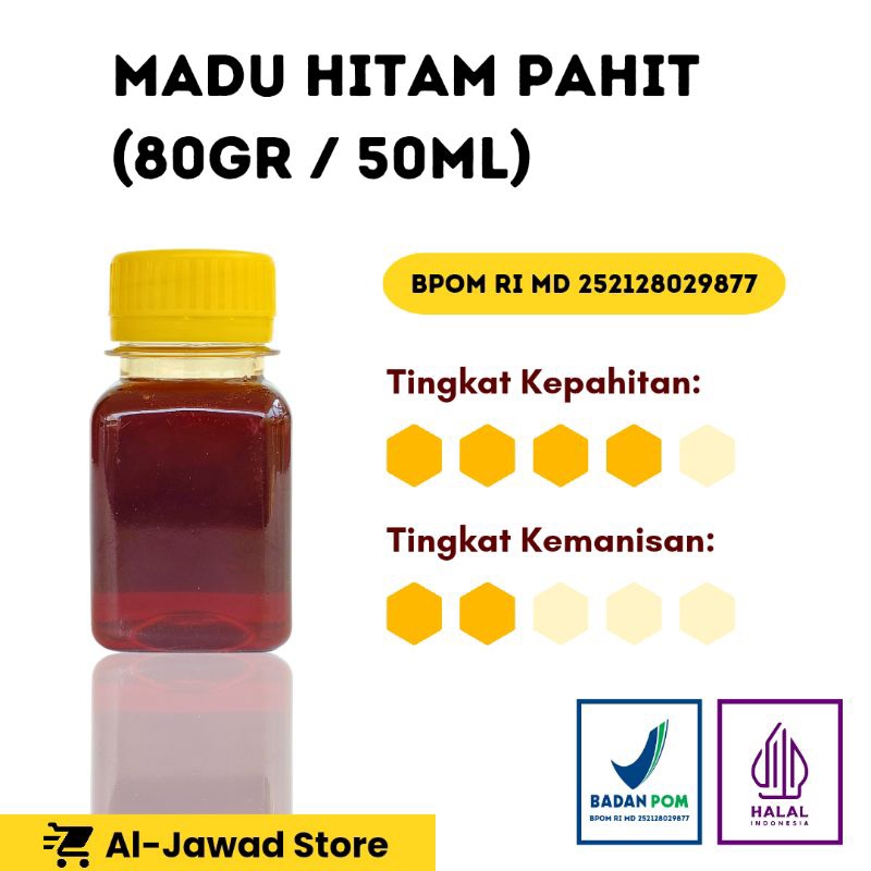 

Madu Hitam Pahit 50ML/80Gr l Untuk Kesehatan dan Stamina