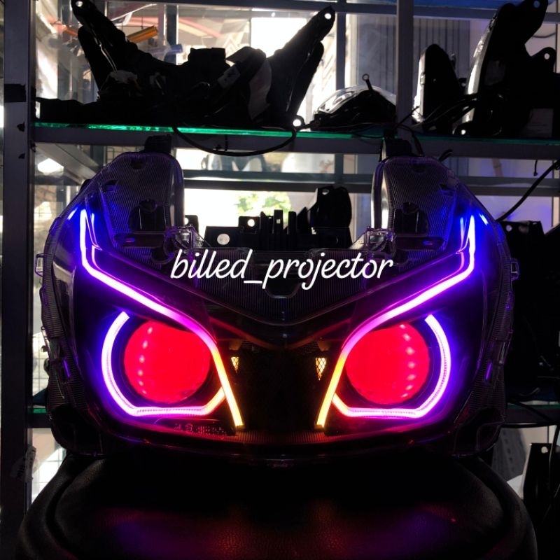 BILLED YAMAHA LEXI 155 HEADLAMP LAMPU DEPAN YAMAHA LEXI 155 CUSTOM BILLED AES TURBO EXPERIENCE 2,5 I