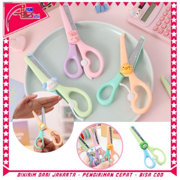 

AS Gunting Portabel Mini Scissors Gunting Lucu Alat Tulis Anak Sekolah Kartun Diy Motif Karakter Hewan Lucu