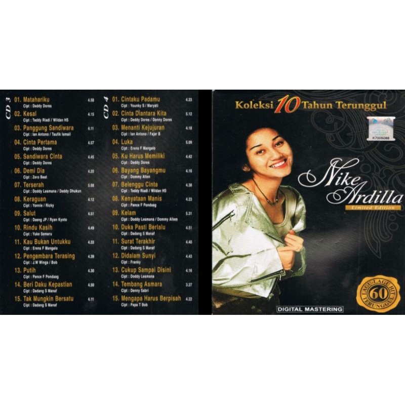 nike ardilla cd album koleksi 10 tahun terunggul (2007)