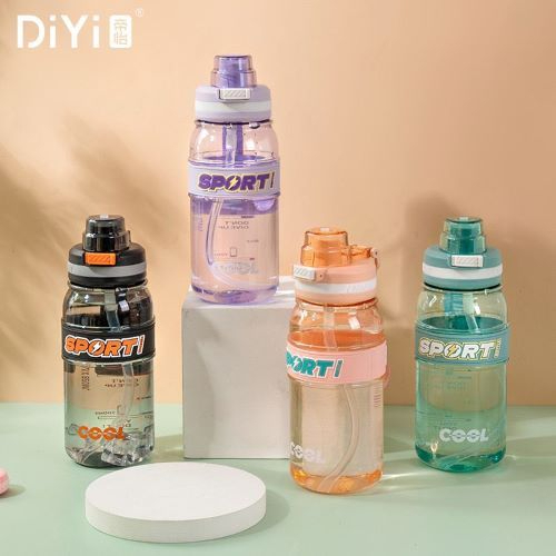 Botol Air Minum Portabel Botol Minum Sporti 820ml Transparan Cool Botol Plastik Anti Tumpah 6317
