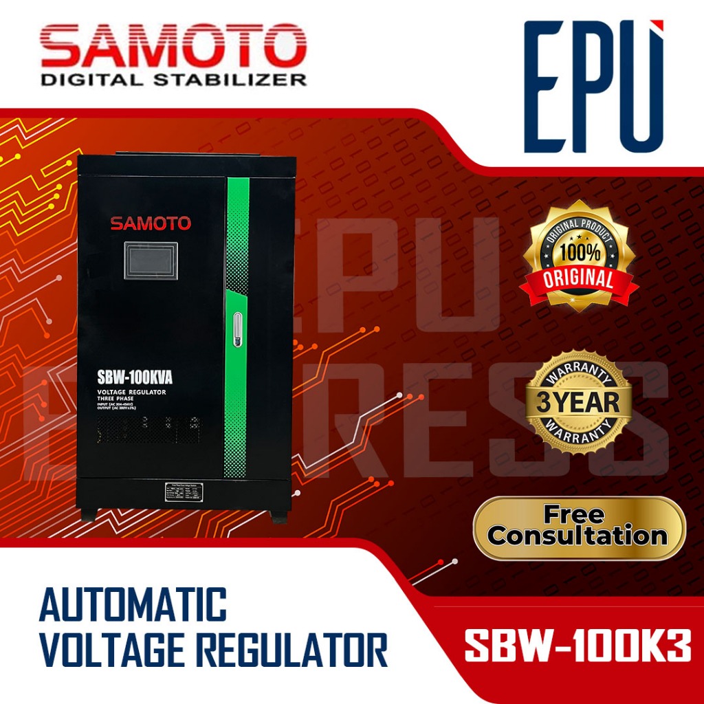 Stabilizer Samoto Stabiliser SMT 100KVA 3 Phase 3 Fase Stavol Listrik