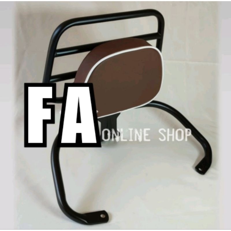 AKSESORIS VESPA PRIMAVERA / BACK RACK VESPA PRIMAVERA /SANDARAN BELAKANG VESPA PRIMAVERA