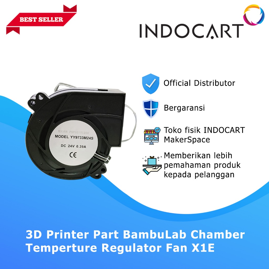3D Printer Parts BambuLab Chamber Temperture Regulator Fan X1E