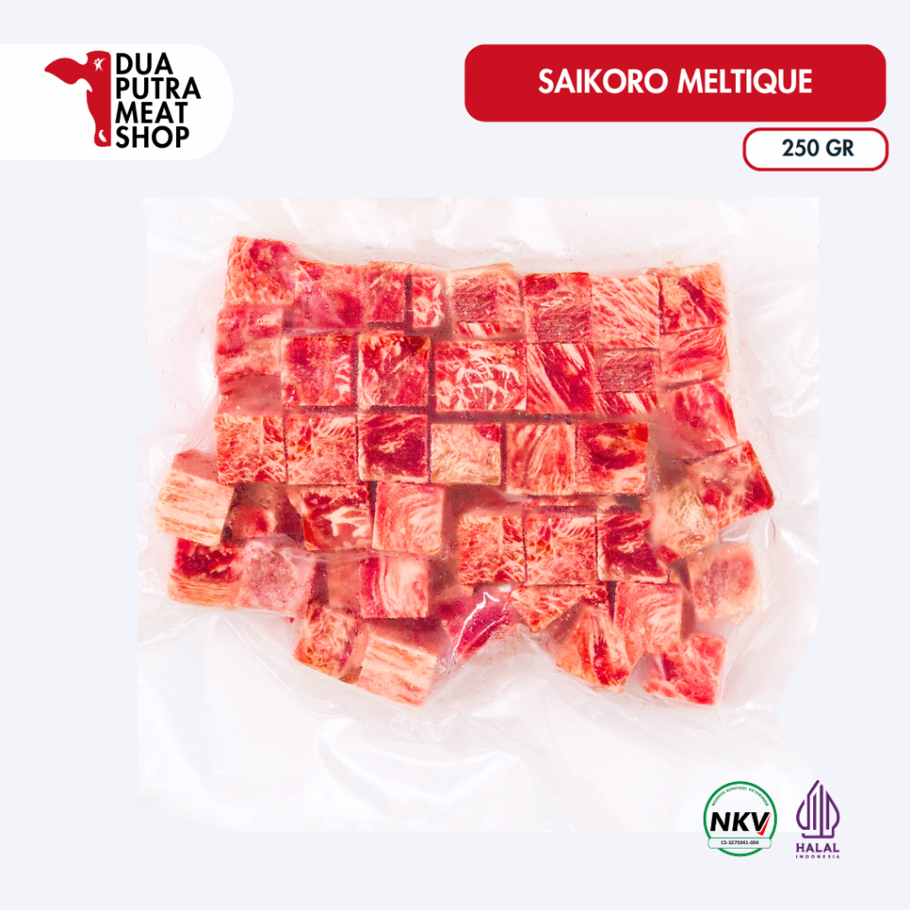 

Beef Saikoro 250gr - Wagyu Meltique Cubes Premium