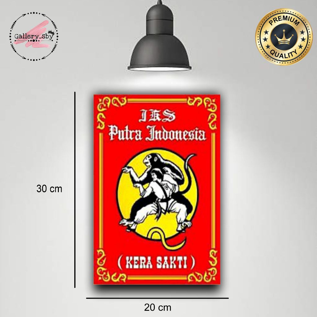 Pajangan Dinding IKSPI Kera Sakti Hiasan Dinding Poster Kayu 20cm x 30cm