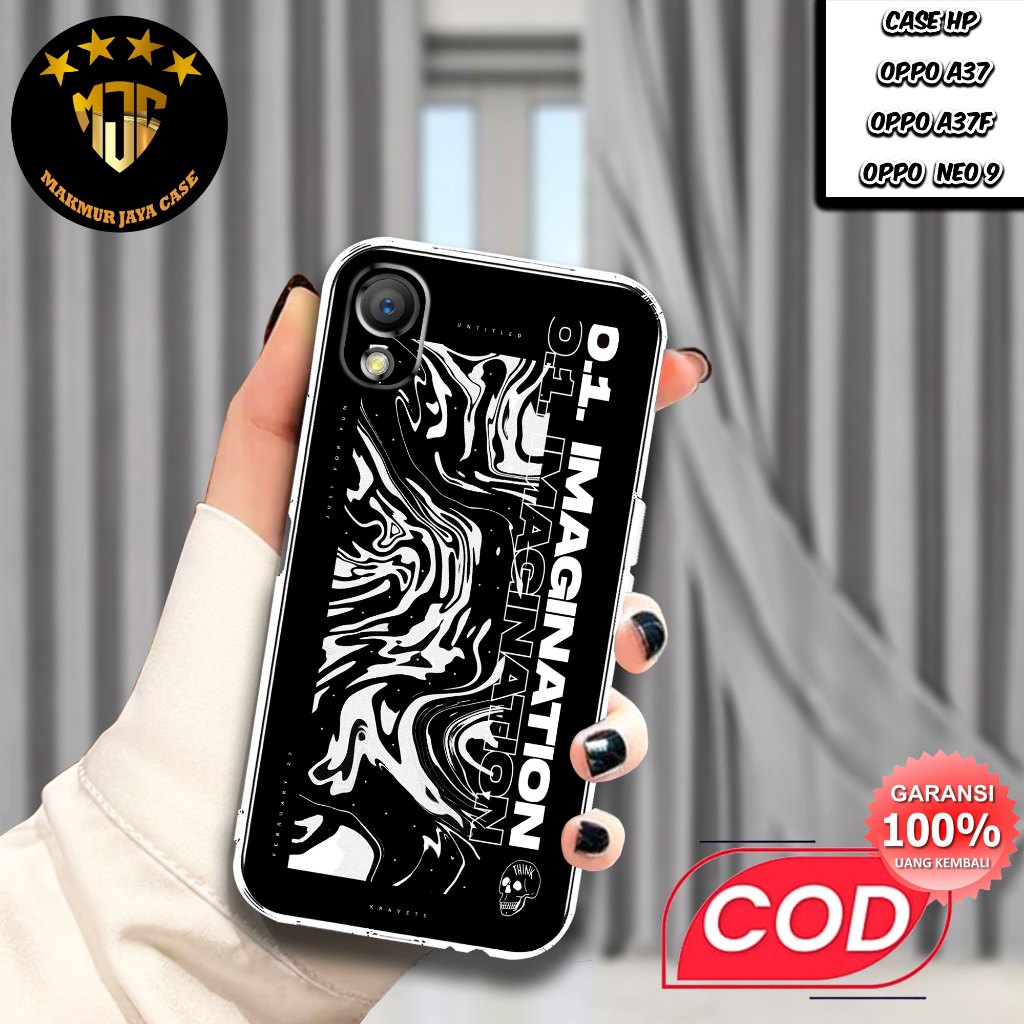 Case OPPO A37/ A37f / NEO 9 - Casing OPPO A37 Motif (ART) - Softcase Premium Fourside - Bening Trans