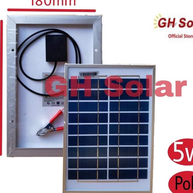 KI3 Solar Panel 5Wp Poly CrystalPanel Surya 5Wp Poly