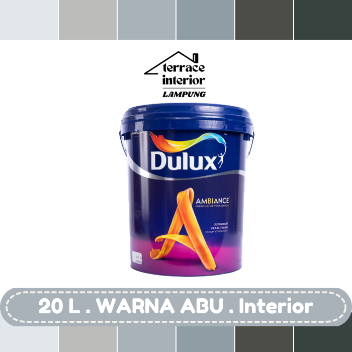 Cat Tembok Dulux Ambiance Interior 20 L Abu Gloss