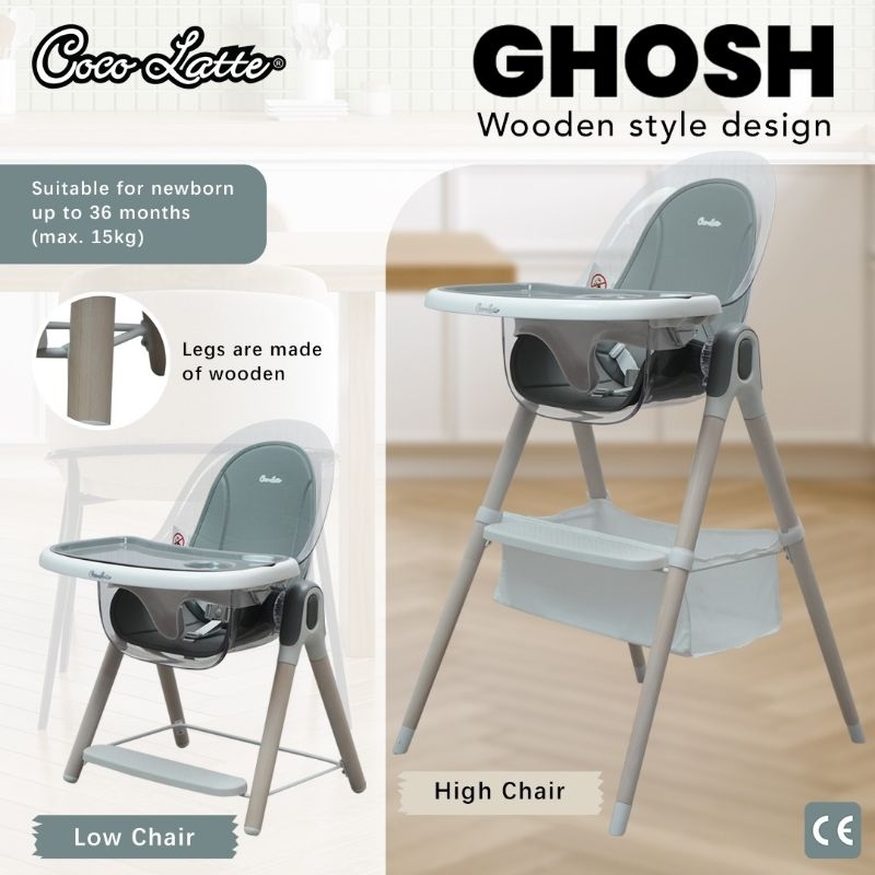 High Chair Cocolatte Ghosh / Kursi Makan Bayi