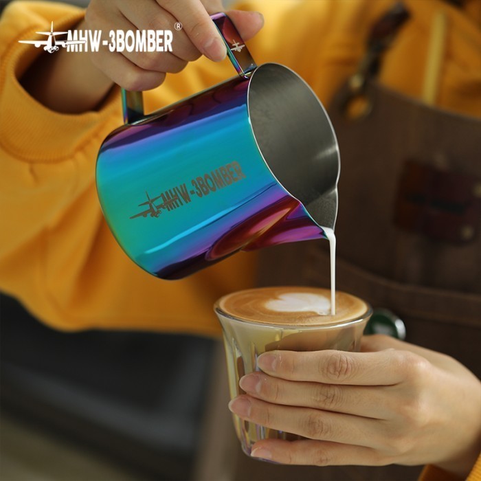MHW-3BOMBER - 400ml Milk Jug 5.0 Professional Latte Art Stainless Steel / Milk Steam Pitcher