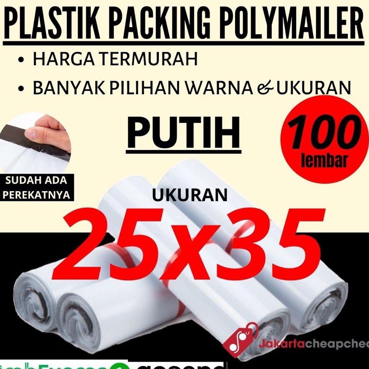

KODE PRODUK SZ7JJ938 Plastik Packing Polymailer 25x35 Putih Amplop Packing Online Termurah