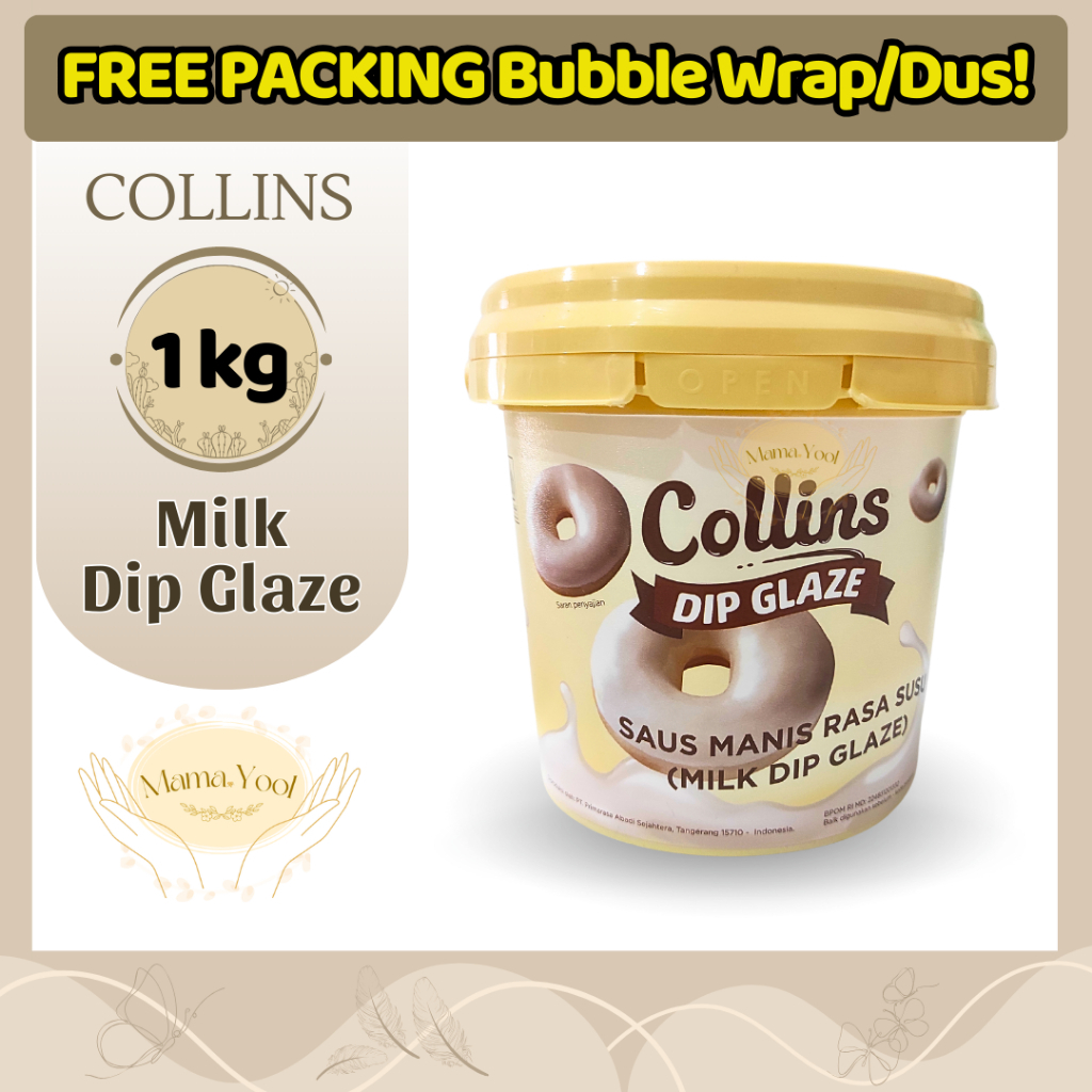 

RB MAMA.YOOL - Selai Collins 1 kg Chocolate Crunchy, Tiramisu, Green Tea, Strawberry Topping Donat