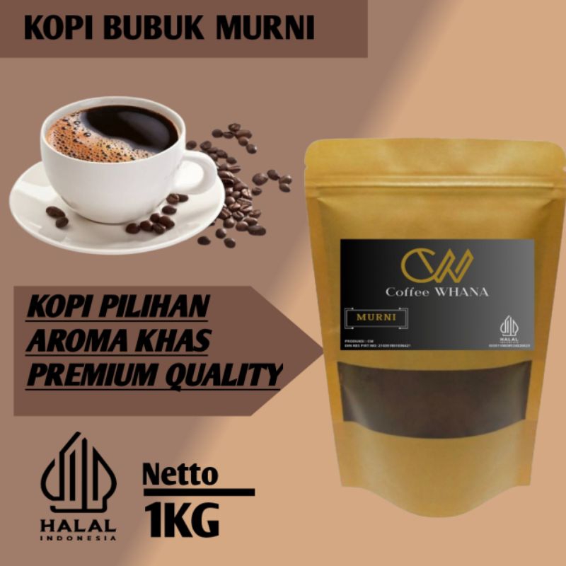 

Kopi Bubuk Murni 1kg premium murah mantap terlaris termurah