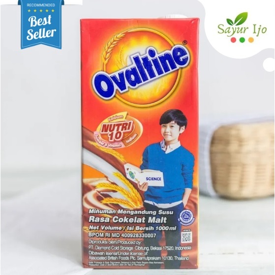 

OVALTINE Susu UHT Cokelat Malt 1000 ML / Pack Fresh Chocolate Milk Coklat Susu Segar Instant