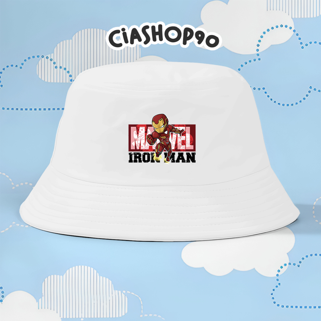 Topi Bucket Anak dan Dewasa Sablon Iron Man