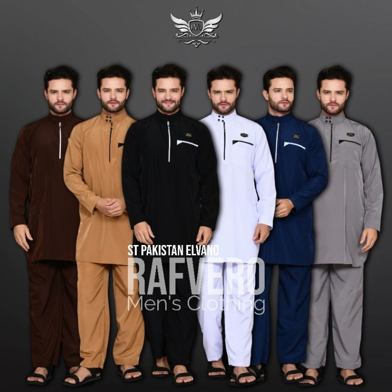 SPS - setelan pakistan pria muslim - kurta setelan celana pria - baju koko pria - koko setelan polos