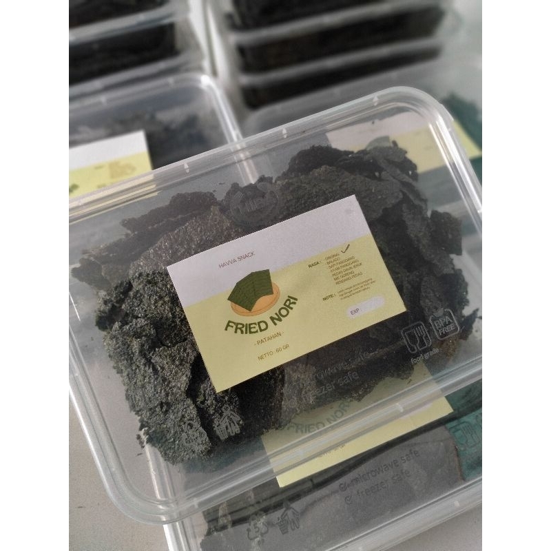 

NORI PATAHAN Rumput Laut Goreng Kemasan Thinwall 500ml (60gr)