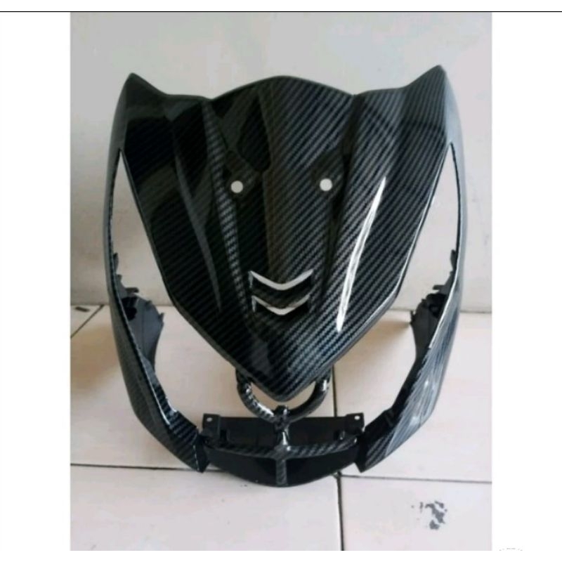 COVER BODY DEPAN DADA DEPAN BEAT FI 2014 /2012 /2015 FULL  KARBON CARBON CLUP