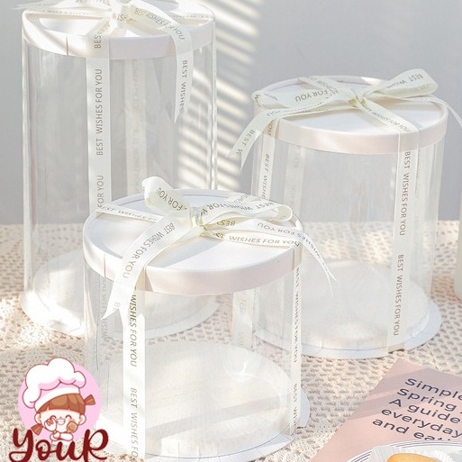 

PROMO TERBATAS Box Kue Mika Bulat 6 Inch 23 Cm Cake Box Mika Dus Kue Transparan Box Kue Transparan Impor PET FOOD GRADE YourBakingSupply