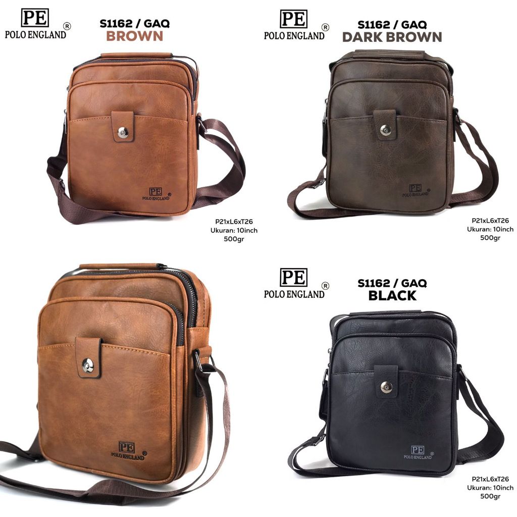 Polo England TAS SELEMPANG PRIA TAS SLINGBAG POLO ENGLAND KULIT S1162