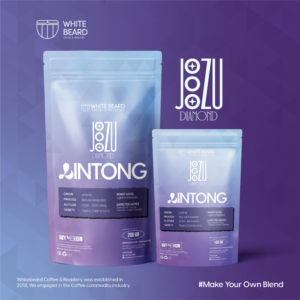 

Biji Kopi Arabika Jozu Diamond Lintong Natural Anaerobic Roasted Beans Specialty 200 Gr & 100 Gr