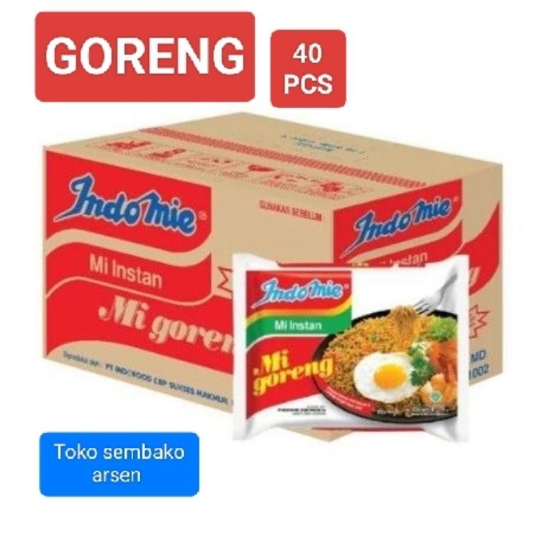 

INDOMIE GORENG ISI 1 KARTON 40 PCS