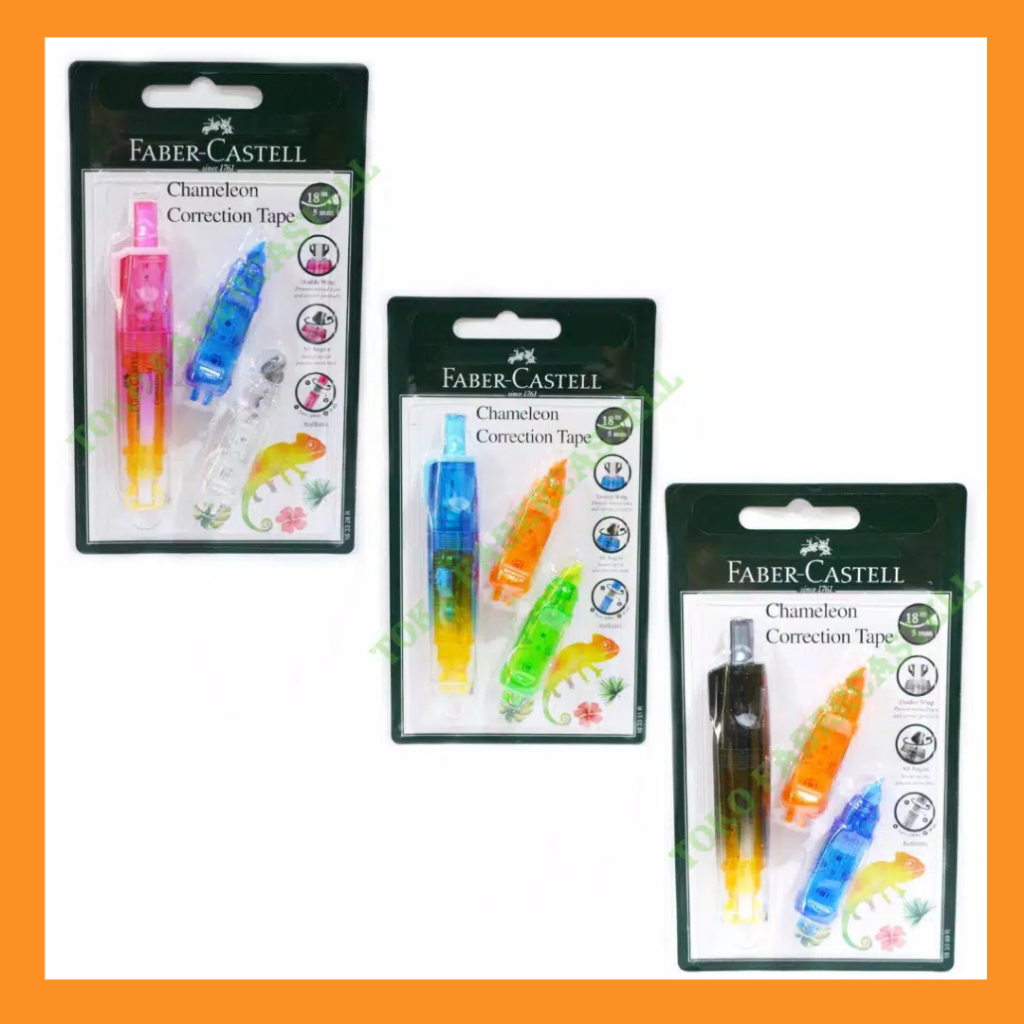 

FABER CASTELL Correction tape/tip ex roll Chameleon