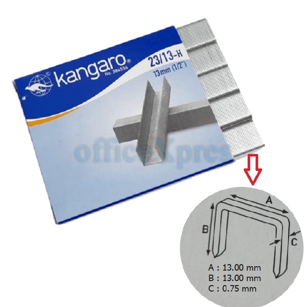 

Isi stapler Staples Heavy Duty Staples 23131213 kangaro Refill Heavy Duty Stapler
