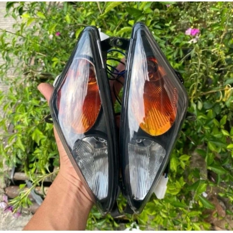 Lampu Sen Depan Mio Sporty Model Mx Fullset bohlam Custom Hitam Orange