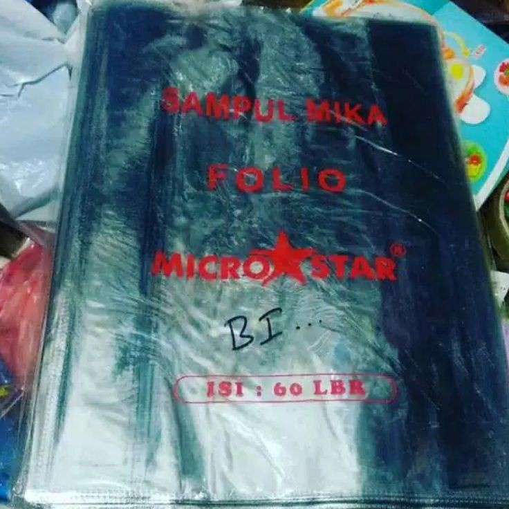 

PROMO SUPER sampul plastik buku Folio 1 Pack 1 pcs