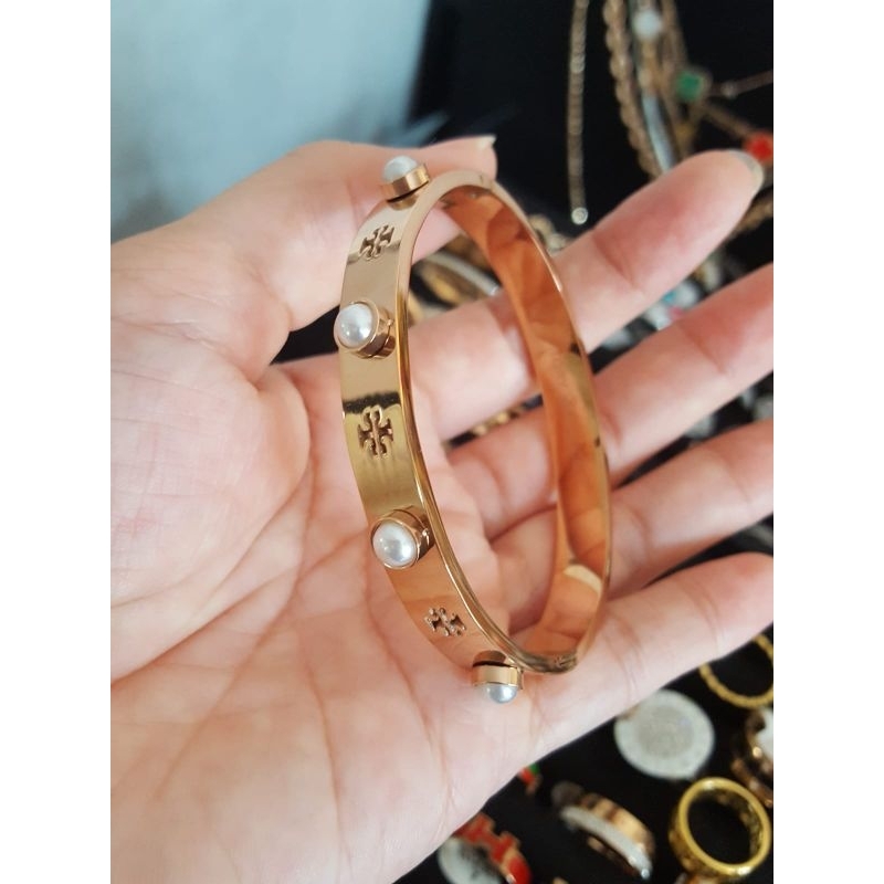 Gelang Bangle Troy Fashion Titanium Premium Anti Karat Anti Alergi