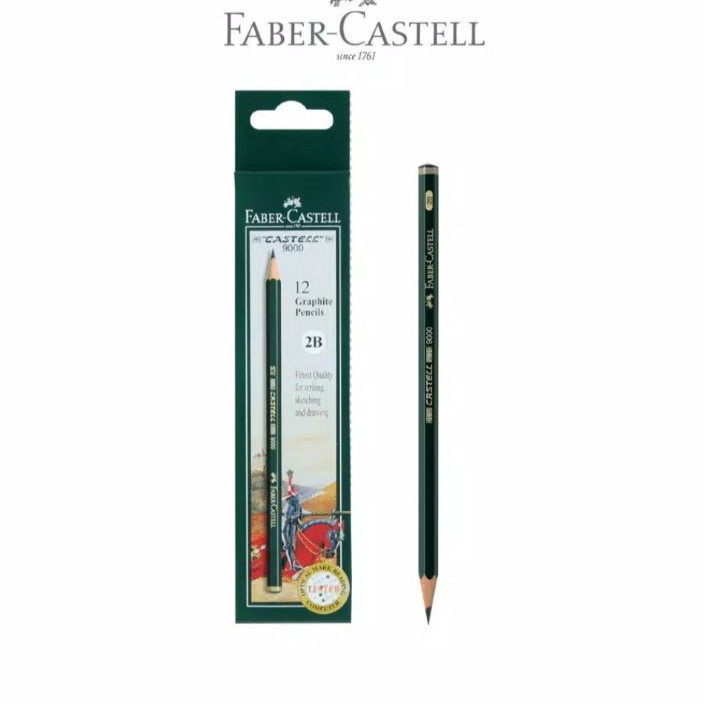 

Pensil 2B Faber Castell Pak isi 12pc