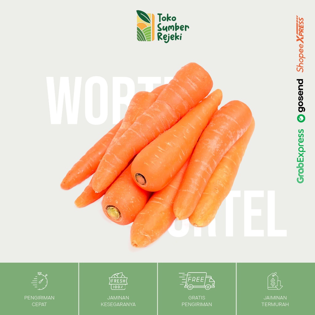 

Wortel Segar - Toko Sumber Rejeki Yogyakarta