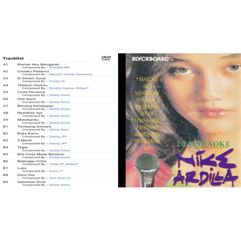 nike ardilla dvd 20 karaoke nike ardilla album 1993