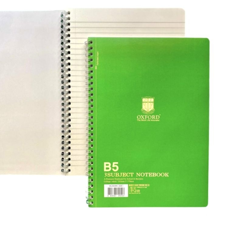 

NOTEBOOK SPIRAL B5 OXFORD 3SUB50B5/50 LEMBAR