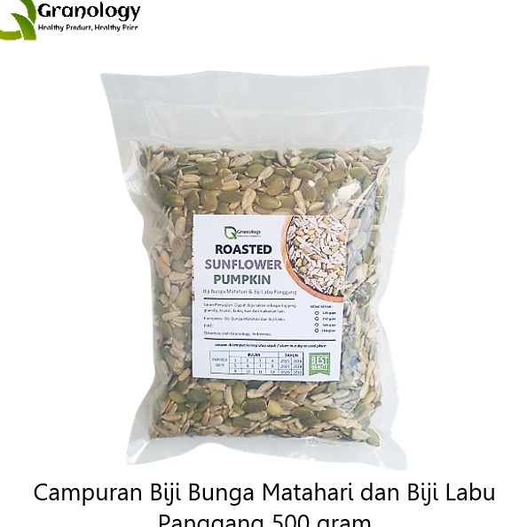 

TERJAMIN Roasted Mix Sunflower Seed dan Pumpkin Seed 5 gram by Granology