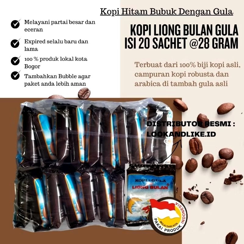 

KOPI LIONG GULA/KOPI HITAM GULA/KOPI INSTAN/LIONG BULAN