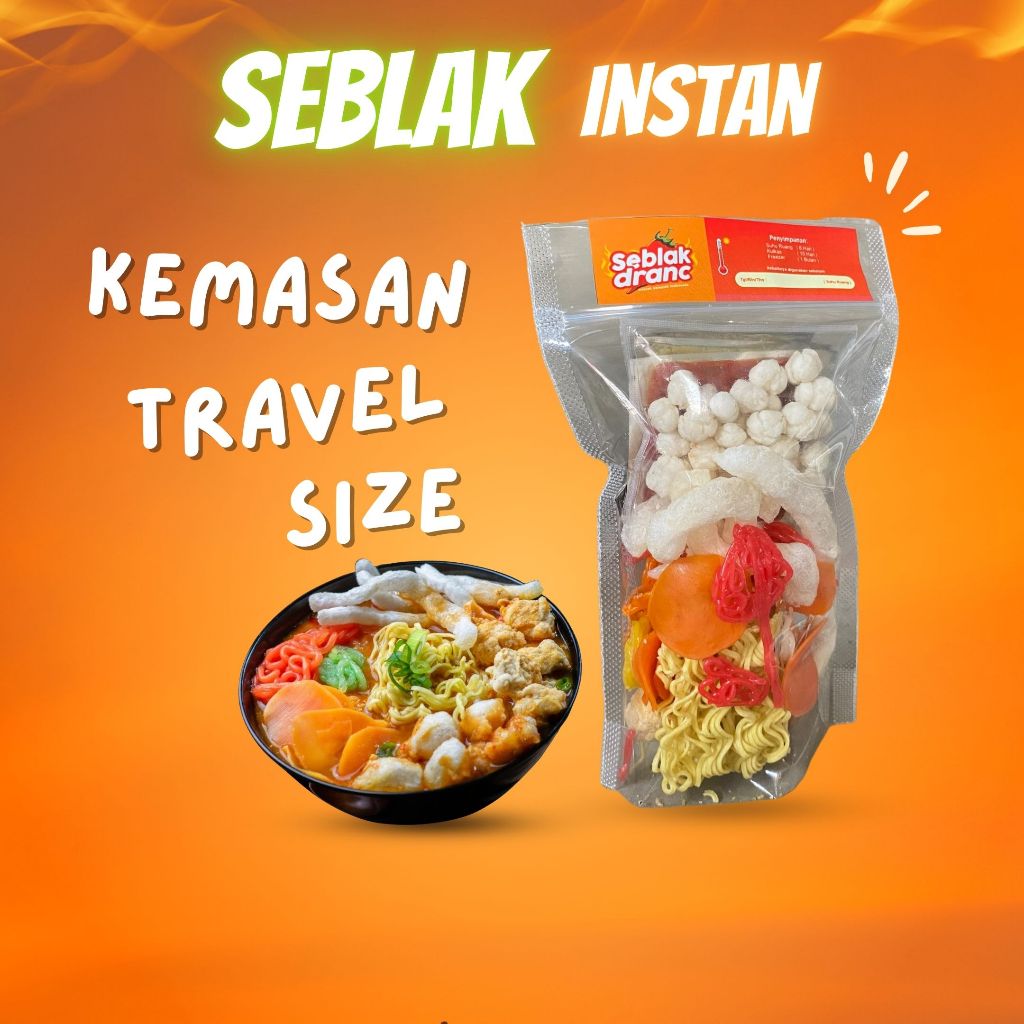 

Seblak Instan kemasan Travel Size - Seblak Dranc