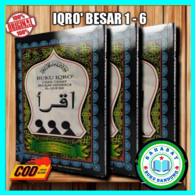 BEST SELLER - BUKU IQRO 1-6 UKURAN BESAR - KH.AS'AD HUMAM