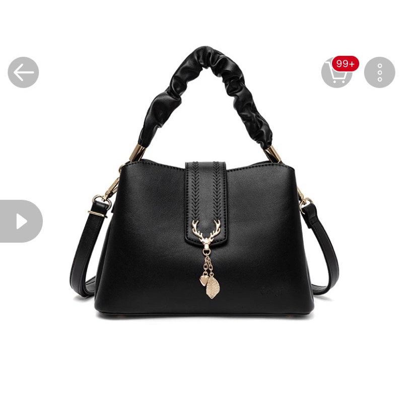 HAND BAG ENJI - BLACK