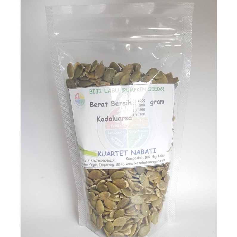 

BERKUALITAS 25gr Pumpkin Seeds Biji Labu Kuaci Kupas Mentah