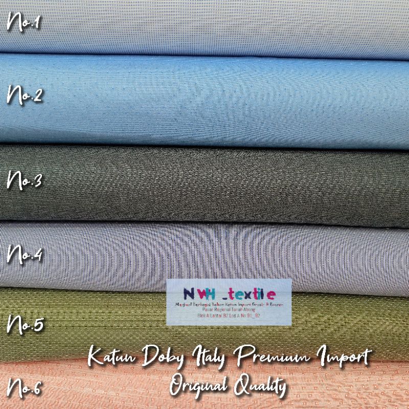 Kain Katun Doby Italy Premium Import Original Quality || Bahan Kemeja Koko