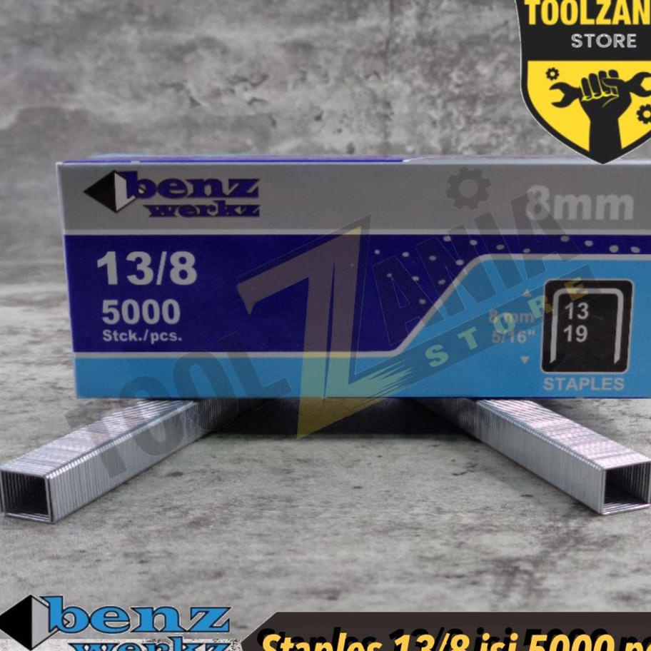 

Isi staples tembak 8mm 138 tacker stapler R23 138 isi 5 pcs benz werkz 5pcs 138 DAN Isi staples tembak 8mm 138 tacker stapler R23 138 isi 5 pcs kodenki 5pcs 138