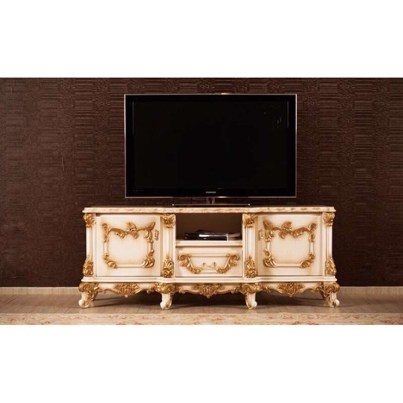 Bufet tv jati / Bufet tv ukiran / Bufet tv duco