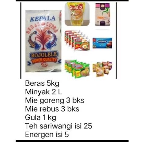 

Paket Sembako 185k