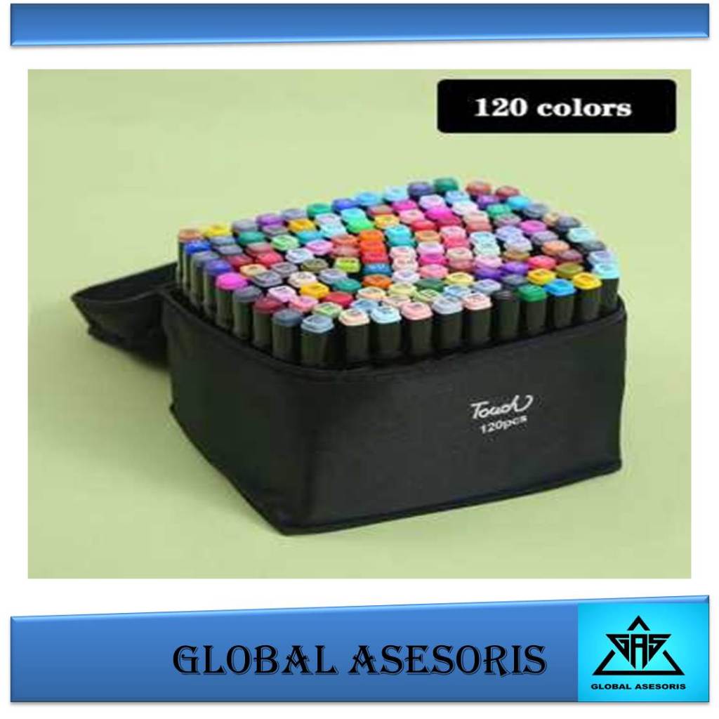 

Spidol Dual Side Fine Art Marker 120 Color - Touch Set Spidol Seni 120 Warna Sketsa Berkepala Ganda Spidol Berbasis Alkohol Berminyak Untuk Manga Animasi Toddi Spidol Dual Side Fine Art Brush Art Marker Set